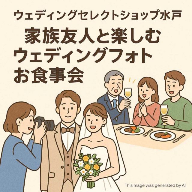 ウェディングセレクトショップ水戸家族友人と楽しむウェディングフォトお食事会