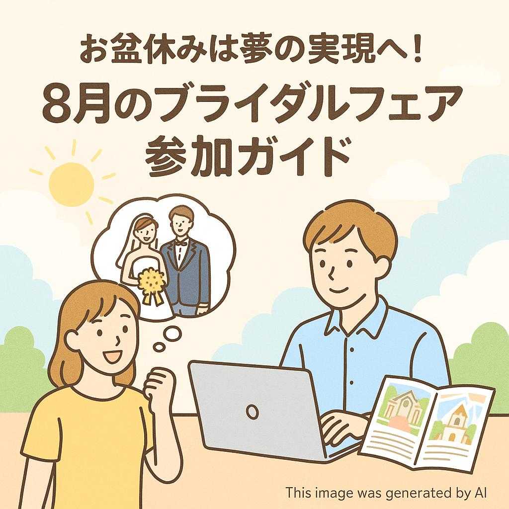 お盆休みは夢の実現へ！8月のブライダルフェア参加ガイド