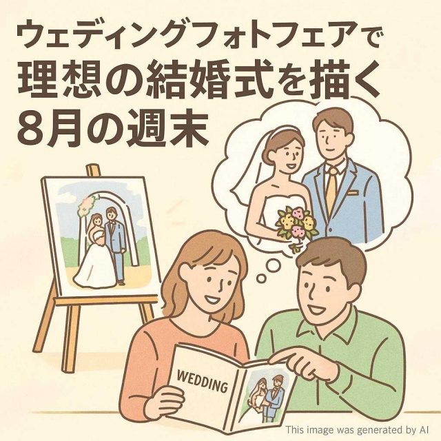 ウェディングフォトフェアで理想の結婚式を描く８月の週末