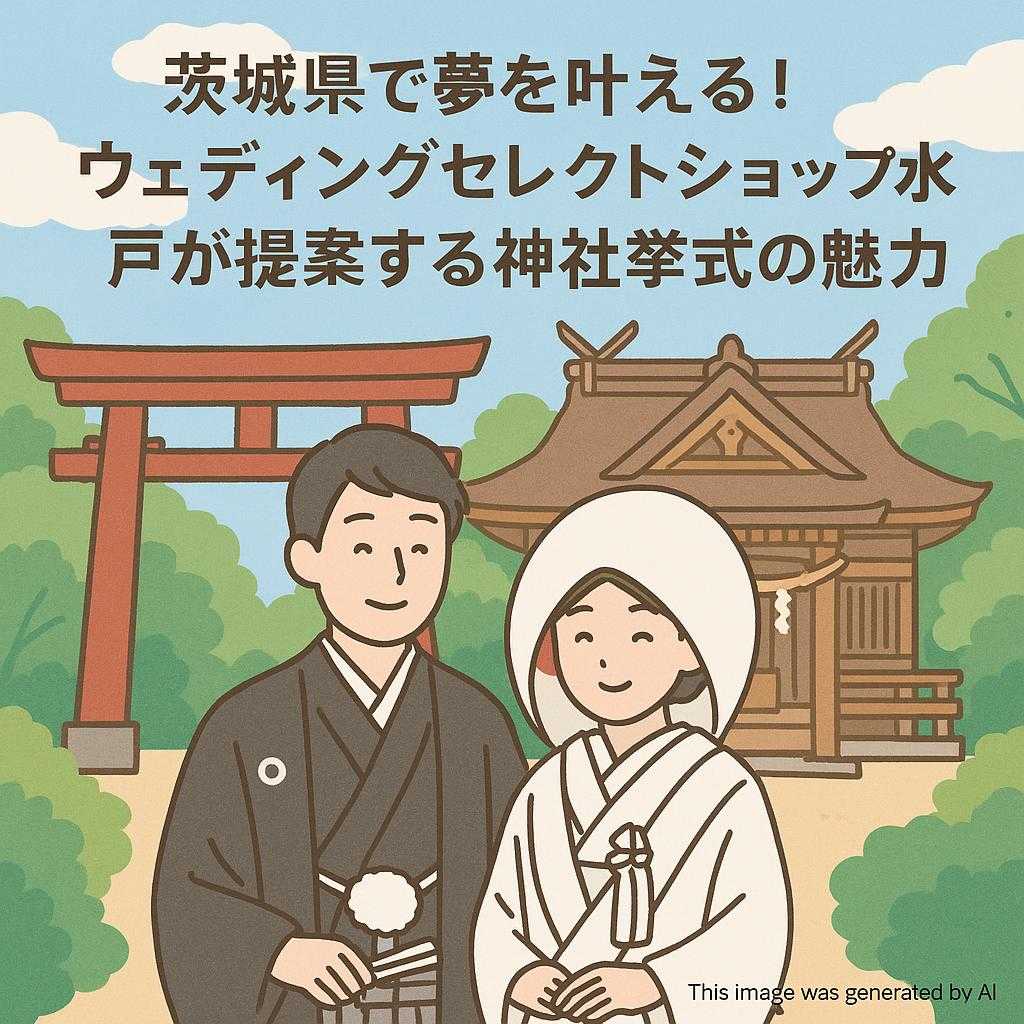 茨城県で夢を叶える!ウェディングセレクトショップ水戸が提案する神社挙式の魅力