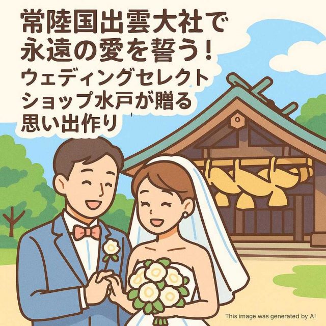 常陸国出雲大社で永遠の愛を誓う！ウェディングセレクトショップ水戸が贈る思い出作り