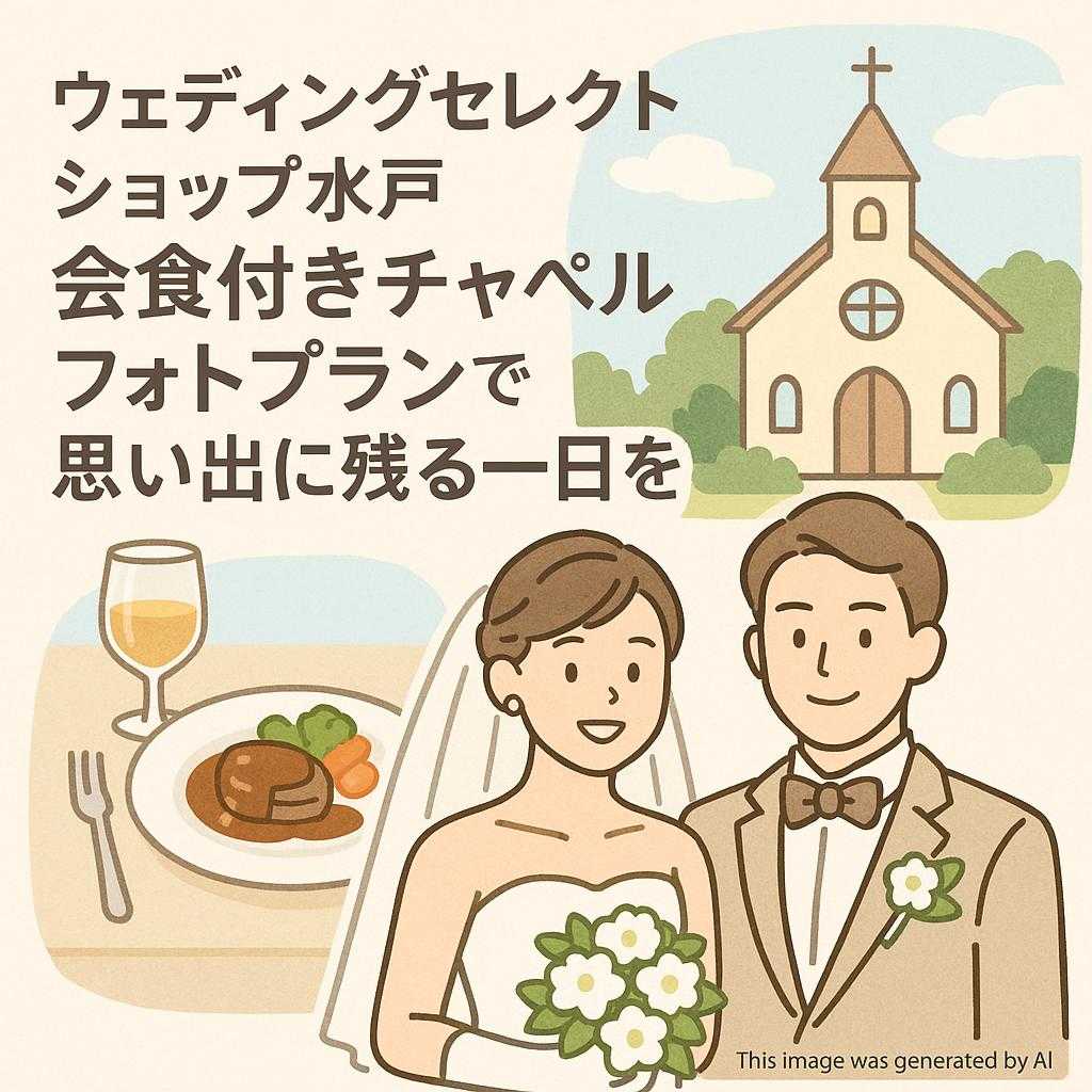 ウェディングセレクトショップ水戸会食付きチャペルフォトプランで思い出に残る一日を