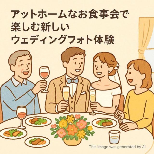 アットホームなお食事会で楽しむ新しいウェディングフォト体験