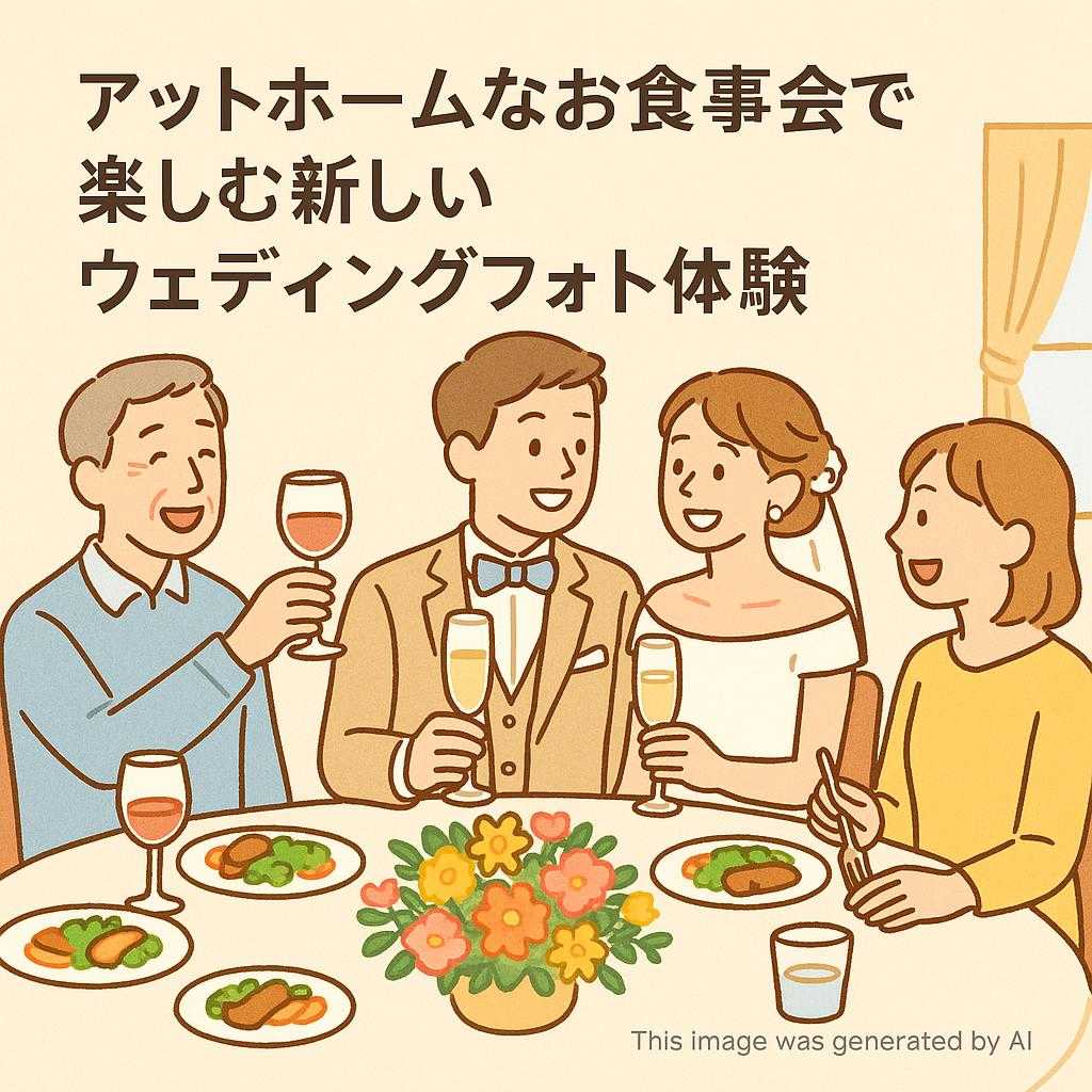 アットホームなお食事会で楽しむ新しいウェディングフォト体験