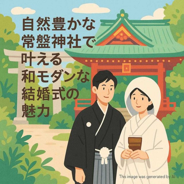 自然豊かな常盤神社で叶える和モダンな結婚式の魅力