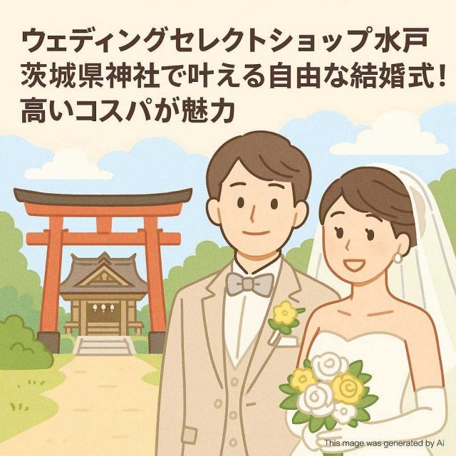ウェディングセレクトショップ水戸 茨城県神社で叶える自由な結婚式！高いコスパが魅力