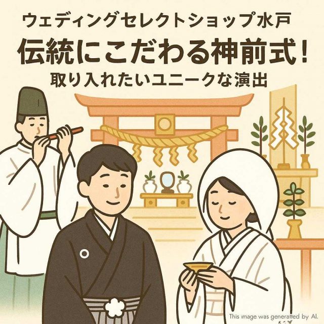 ウェディングセレクトショップ水戸 伝統にこだわる神前式！取り入れたいユニークな演出