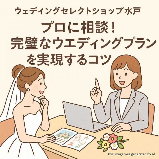 ウェディングセレクトショップ水戸 プロに相談！完璧なウエディングプランを実現するコツ