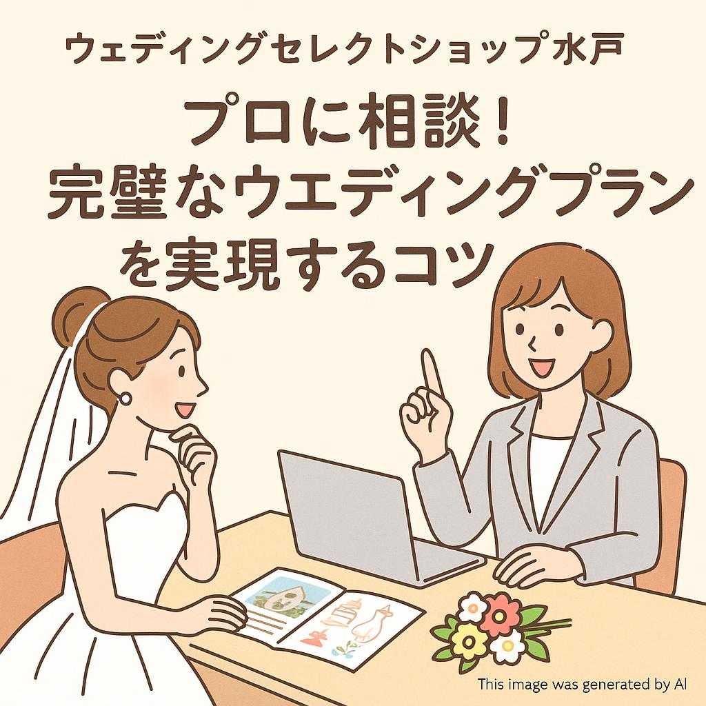 ウェディングセレクトショップ水戸 プロに相談!完璧なウエディングプランを実現するコツ