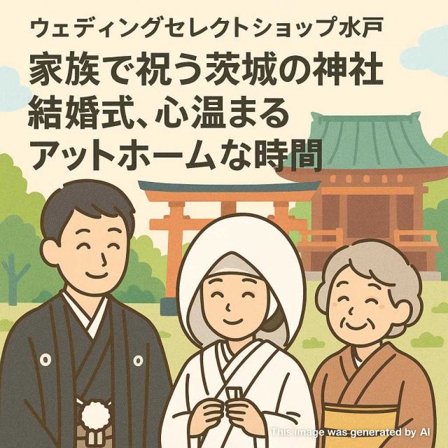 ウェディングセレクトショップ水戸 家族で祝う茨城の神社結婚式、心温まるアットホームな時間