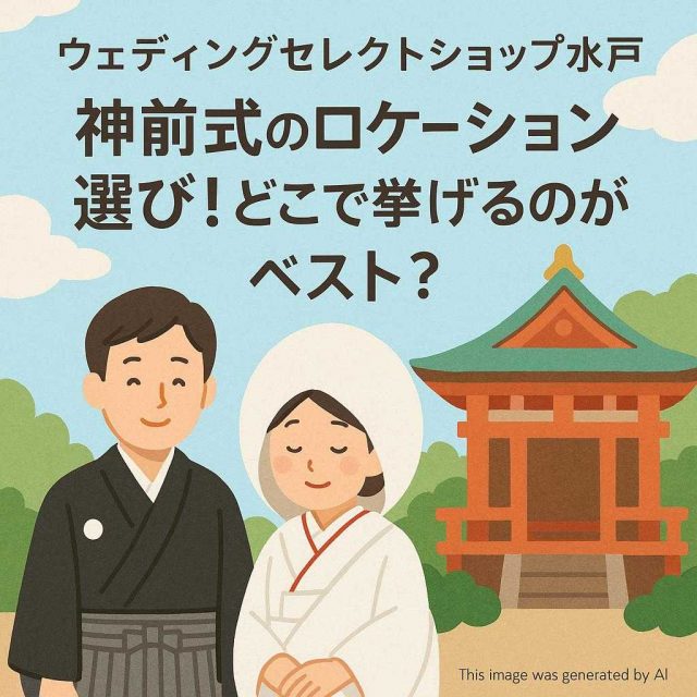 ウェディングセレクトショップ水戸 神前式のロケーション選び！どこで挙げるのがベスト？