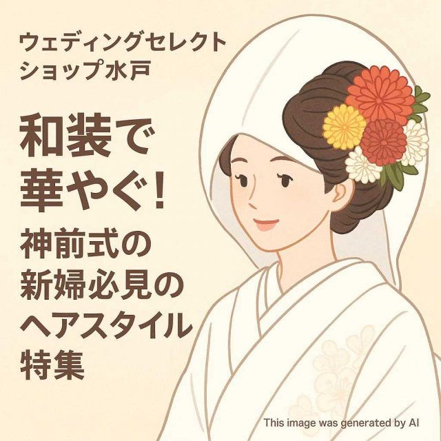 ウェディングセレクトショップ水戸 和装で華やぐ！神前式の新婦必見のヘアスタイル特集