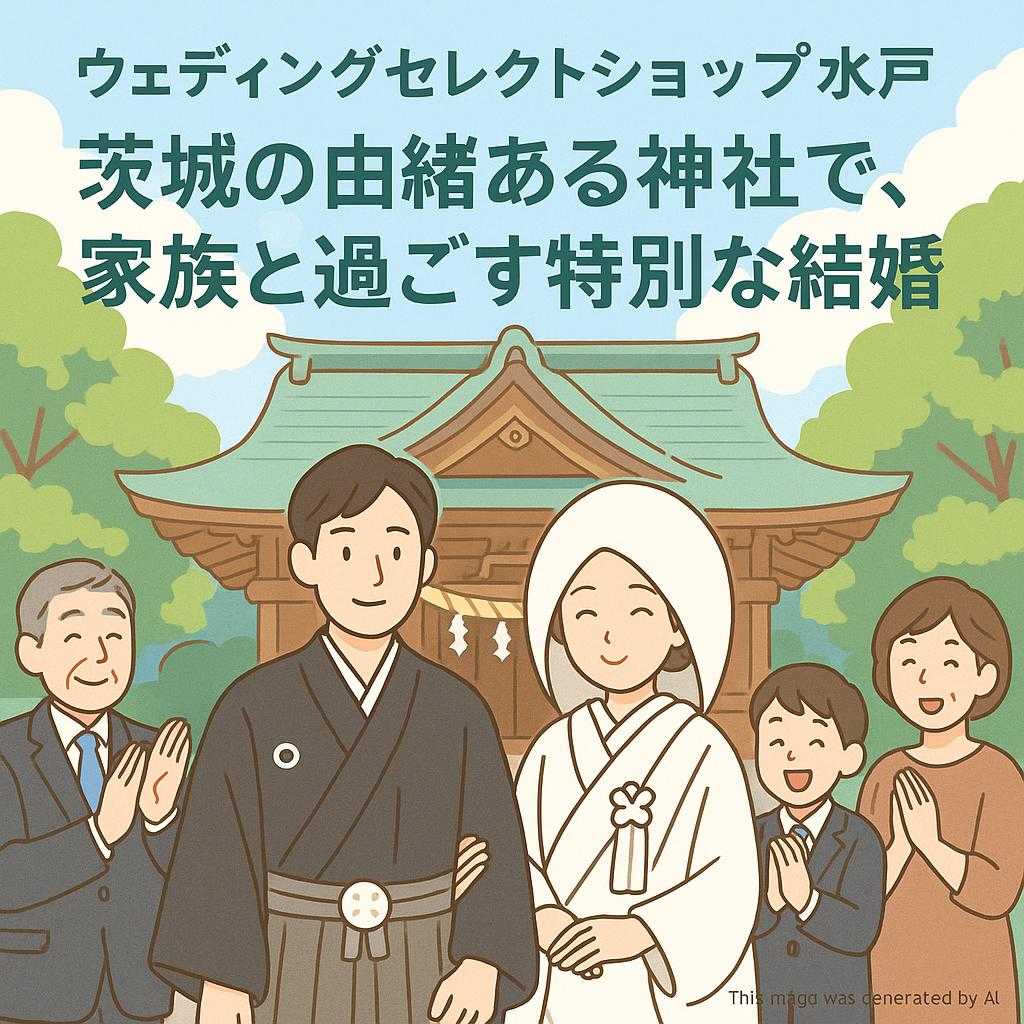 ウェディングセレクトショップ水戸 茨城の由緒ある神社で、家族と過ごす特別な結婚式