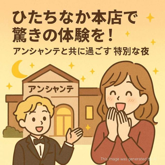ひたちなか本店で驚きの体験を！アンシャンテと共に過ごす特別な夜