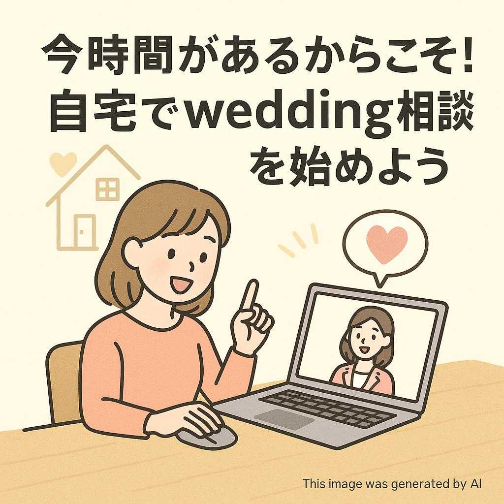 今時間があるからこそ!自宅でwedding相談を始めよう
