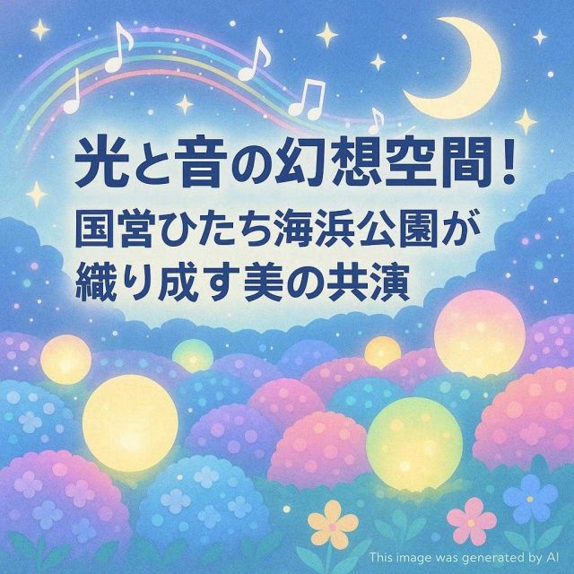 光と音の幻想空間！国営ひたち海浜公園が織り成す美の共演