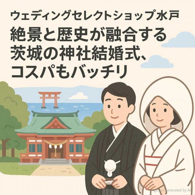 ウェディングセレクトショップ水戸 絶景と歴史が融合する茨城の神社結婚式、コスパもバッチリ