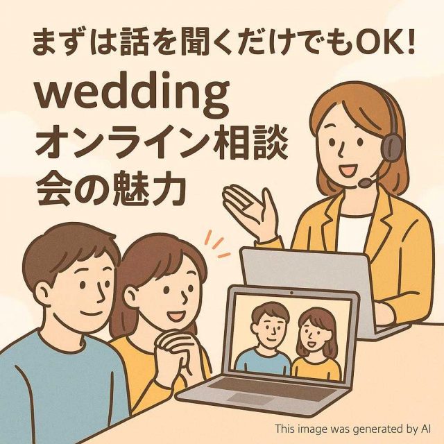 まずは話を聞くだけでもOK！weddingオンライン相談会の魅力