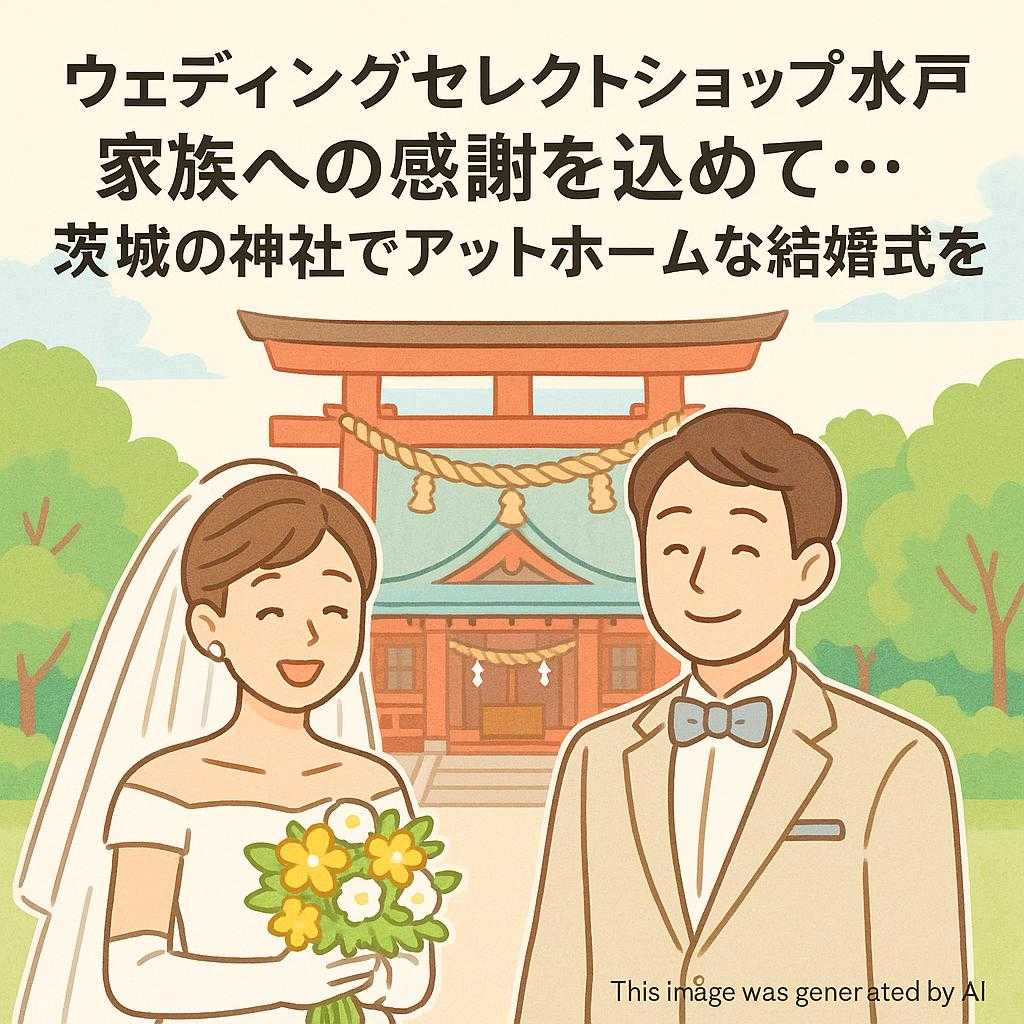 ウェディングセレクトショップ水戸家族への感謝を込めて…茨城の神社でアットホームな結婚式を