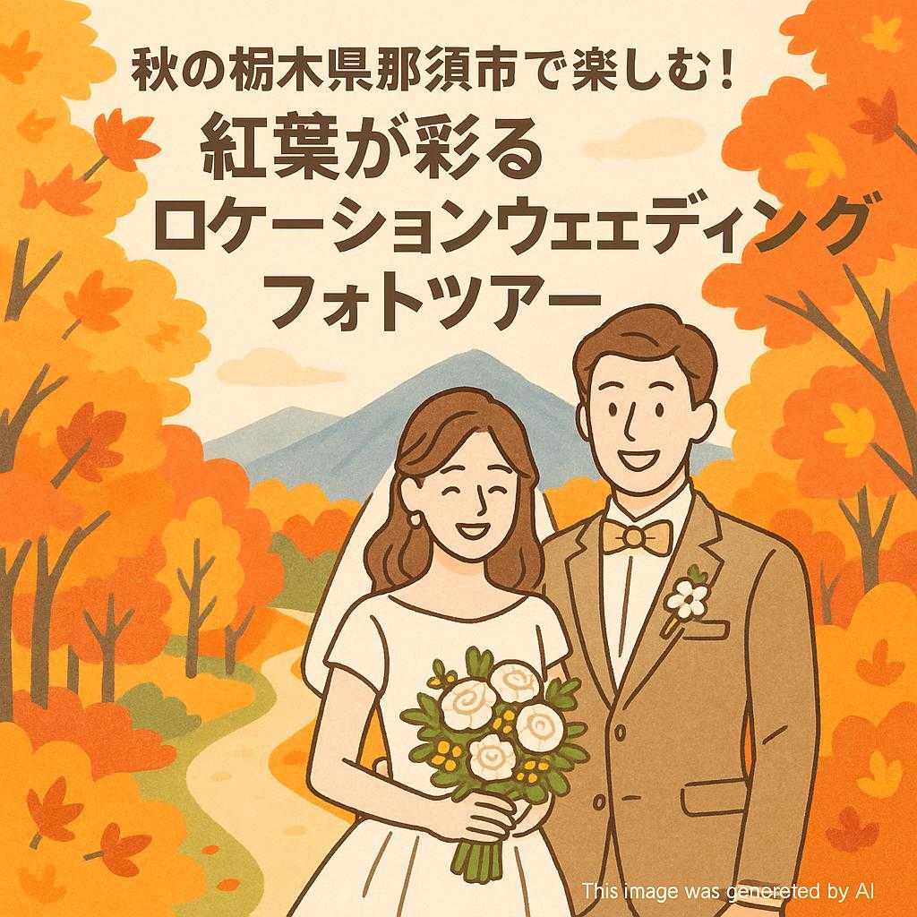 秋の栃木県那須市で楽しむ!紅葉が彩るロケーションウェディングフォトツアー