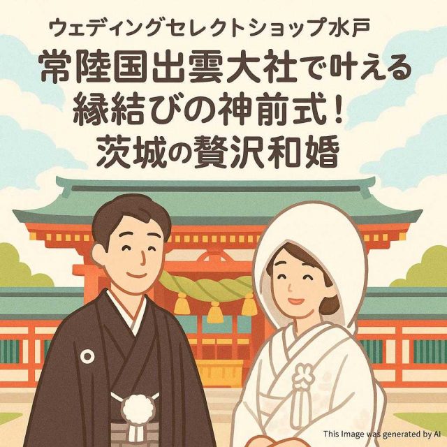 ウェディングセレクトショップ水戸 常陸国出雲大社で叶える縁結びの神前式！茨城の贅沢和婚
