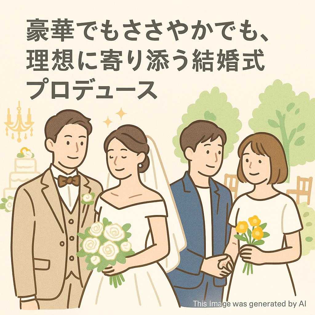 豪華でもささやかでも、理想に寄り添う結婚式プロデュース
