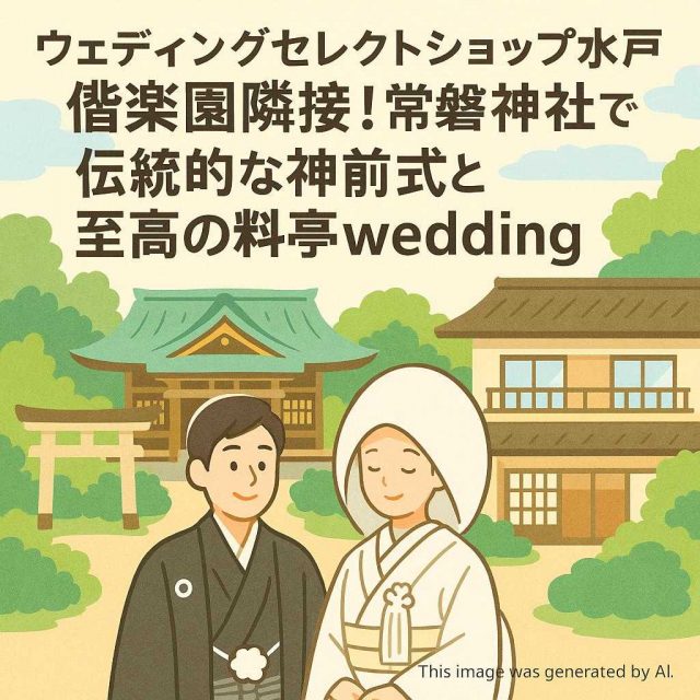 ウェディングセレクトショップ水戸 偕楽園隣接！常磐神社で伝統的な神前式と至高の料亭wedding