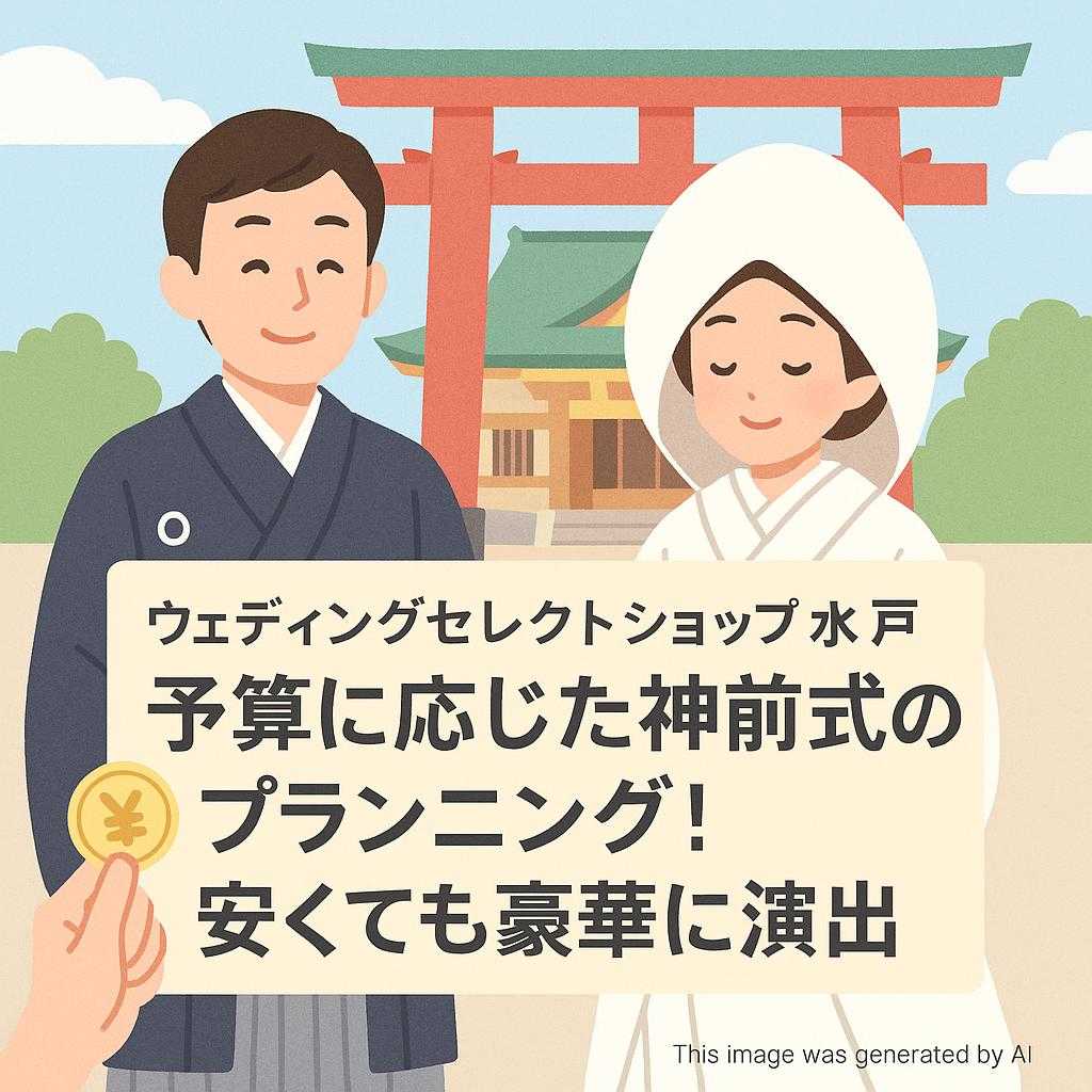 ウェディングセレクトショップ水戸 予算に応じた神前式のプランニング!安くても豪華に演出
