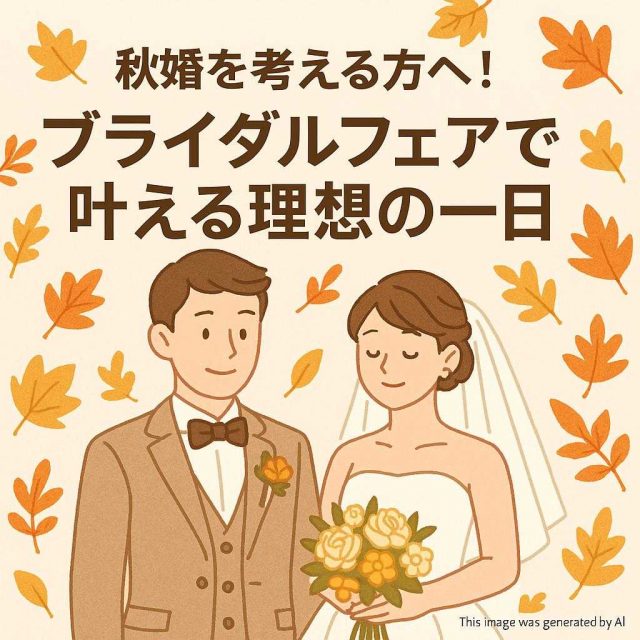 秋婚を考える方へ！ブライダルフェアで叶える理想の一日
