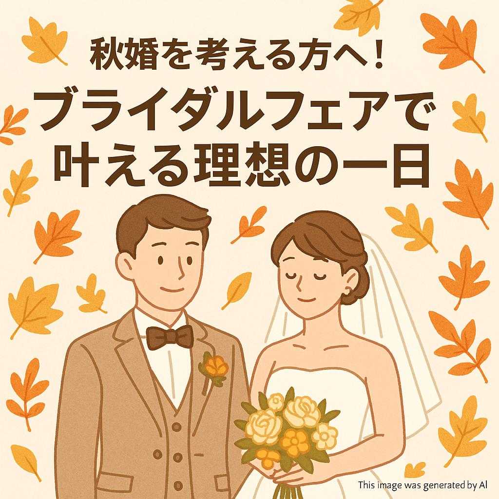 秋婚を考える方へ!ブライダルフェアで叶える理想の一日
