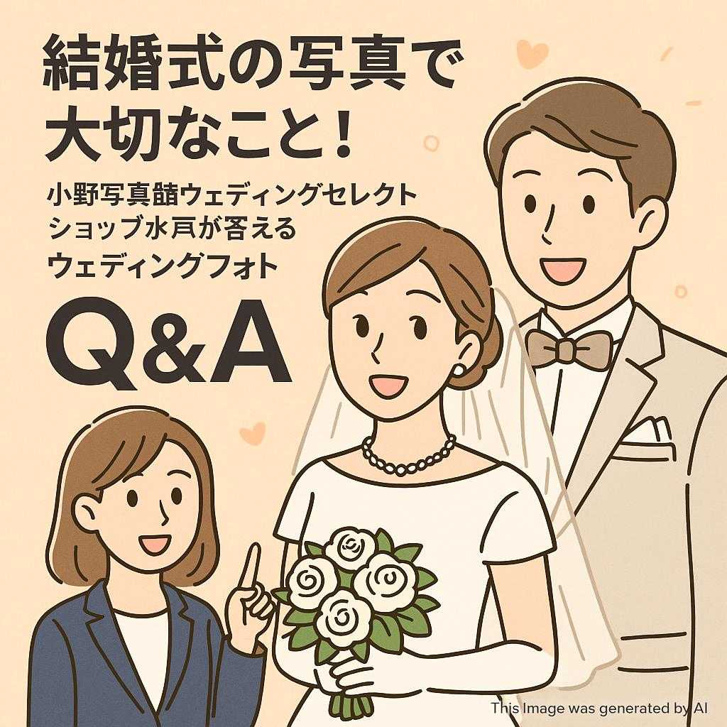 結婚式の写真で大切なこと!小野写真館ウェディングセレクトショップ水戸が答えるウェディングフォトQ&A