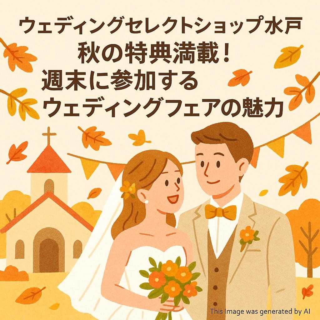 ウェディングセレクトショップ水戸 秋の特典満載！週末に参加するウェディングフェアの魅力
